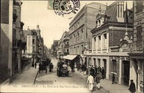 Ak Trouville sur Mer Calvados, La Poste de la Rue Victor Hugo