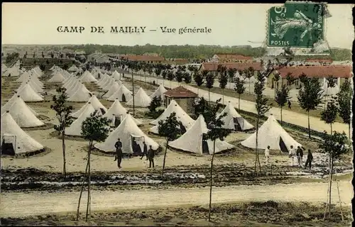 Ak Mailly le Camp Aube, Vue générale