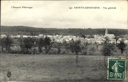 Ak Sainte Genevieve sur Aveyron, Gesamtansicht
