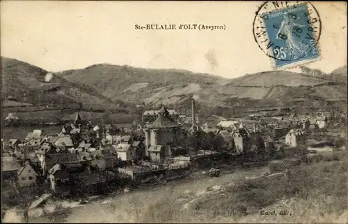 Ak Sainte Eulalie d'Olt Aveyron, Gesamtansicht