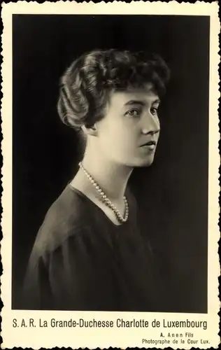 Ak La Grande Duchesse Charlotte de Luxembourg