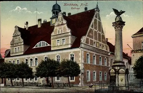 Ak Kirchhain in Brandenburg, Rathaus