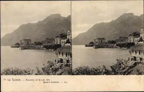 Stereo Ak Brunnen Kt Schwyz, Vue generale, Lac de Quatre Cantons