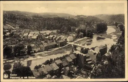 Ak Esneux Wallonien Lüttich, Panorama vu des Roches