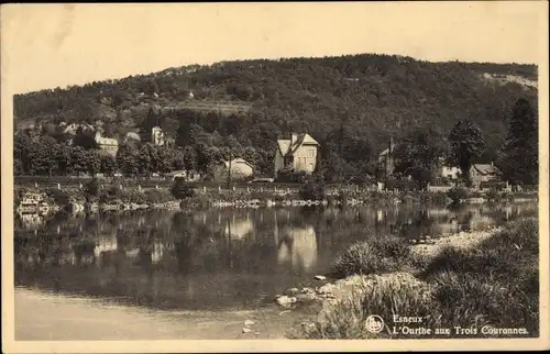 Ak Esneux Wallonien Lüttich, L'Ourthe aux Trois Couronnes