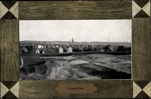 Passepartout Ak Leinefelde im Eichsfeld Thüringen, Gesamtansicht