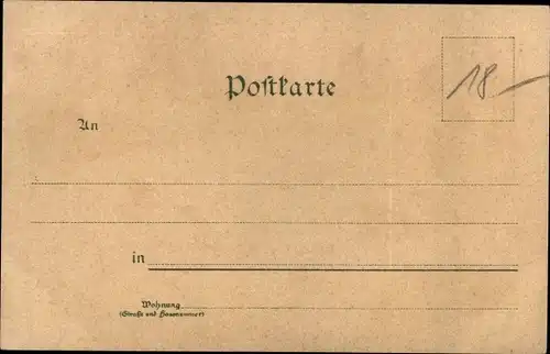 Vorläufer Litho Wiesbaden in Hessen, Rathaus, Kirche, Wilhelmstraße, Kochbrunnen