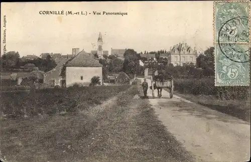 Ak Cornillé Maine et Loire, Vue Panoramique