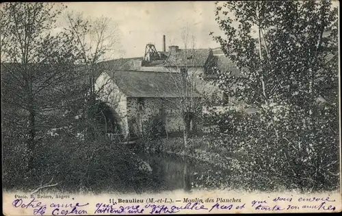 Ak Beaulieu Maine et Loire, Moulin des Planches