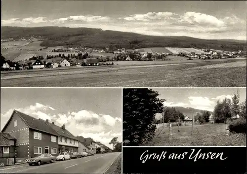 Ak Unsen Sünteltal Hameln in Niedersachsen, Panorama, Straßenansicht