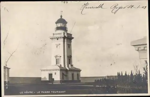 Ak Le Havre Seine Maritime, Le Phare Tournant