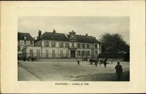 Ak Pontoise Val d'Oise, L'Hotel de Ville