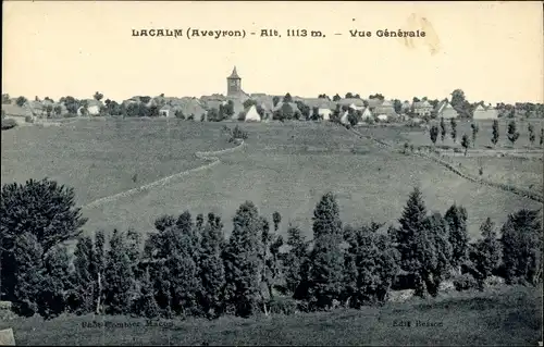 Ak Lacalm Aveyron, Gesamtansicht