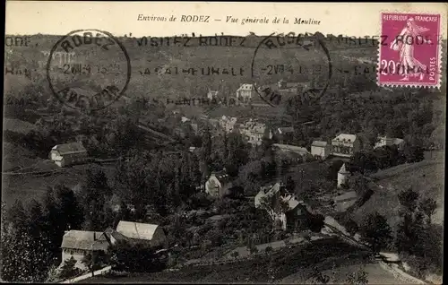 Ak Rodez Aveyron, Vue générale de la Mouline