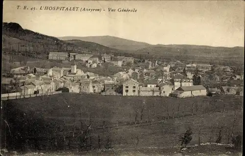 Ak L'Hospitalet Aveyron, Gesamtansicht