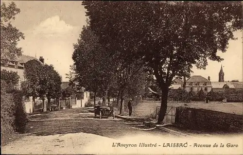 Ak Laissac Aveyron, Avenue de la Gare