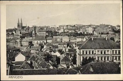 Ak Pirmasens am Pfälzerwald, Panorama vom Ort