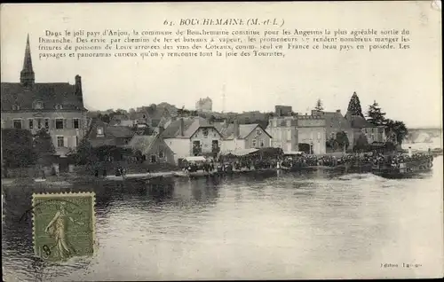 Ak Bouchemaine Maine-et-Loire, Blick auf den Ort