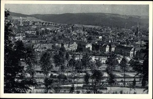 Ak Aue im Erzgebirge Sachsen, Gesamtansicht