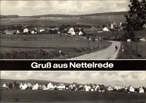 Ak Nettelrede Bad Münder am Deister, Panorama vom Ort