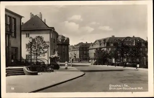 Ak Glauchau in Sachsen, Blick zum Glauchauer Hof