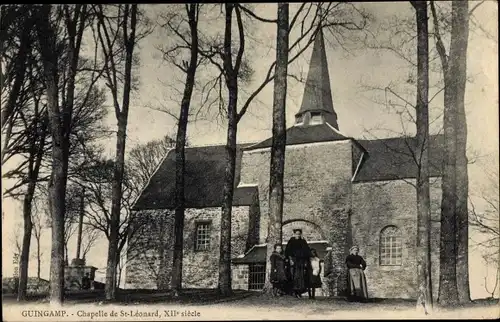 Ak Guingamp Cotes d'Amor, Chapelle de St. Léonard