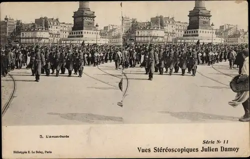 Stereo Ak Französische Soldaten, L'Avent Garde