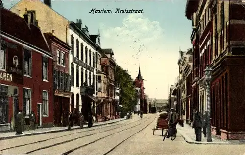 Ak Haarlem Nordholland Niederlande, Kruisstraat