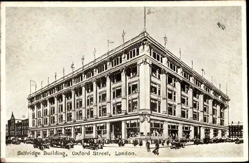 Ak London City England, Selfridge Building, Oxford Street