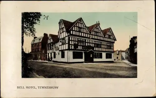 Ak Tewkesbury Gloucestershire, Bell Hotel