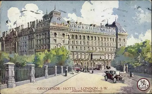 Künstler Ak London City, Grosvenor Hotel