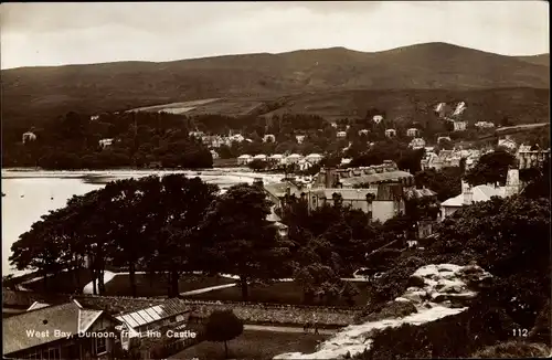 Ak Dunoon Schottland, West Bay, view from the Castle