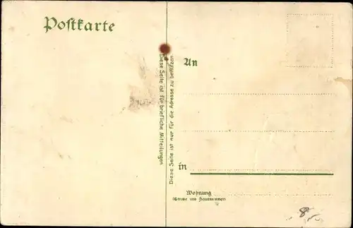 Präge Litho Turnvater Jahn, Portrait, Treu im Geist