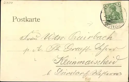 Ak Düsseldorf am Rhein, Industrie und Gewerbeausstellung 1902, Pavillon Krupp, Kronprinz Wilhelm