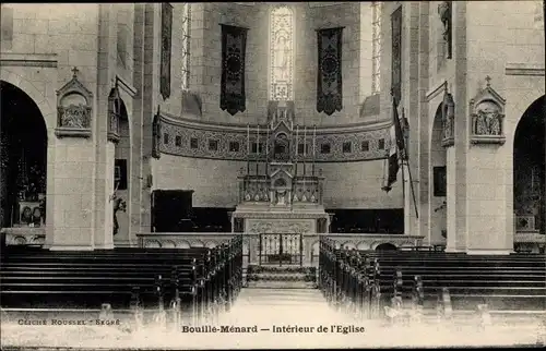 Ak Bouillé Ménard Maine-et-Loire, Eglise, Interieur