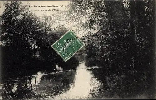 Ak La Boissière sur Evre Maine et Loire, Les bords de l'Evre