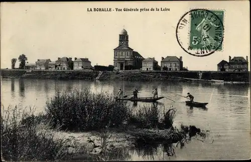 Ak La Bohalle Maine-et-Loire, L'Eglise, Vue générale prise de la Loire