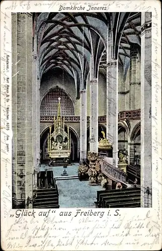 Litho Freiberg in Sachsen, Inneres der Domkirche