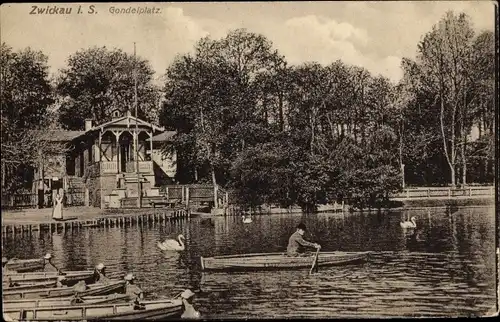 Ak Zwickau in Sachsen, Gondelplatz