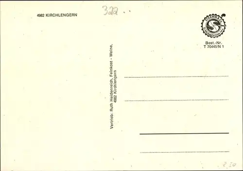 Ak Kirchlengern Ostwestfalen, Geschäft, Fabrik, Kreissparkasse, Gebäude