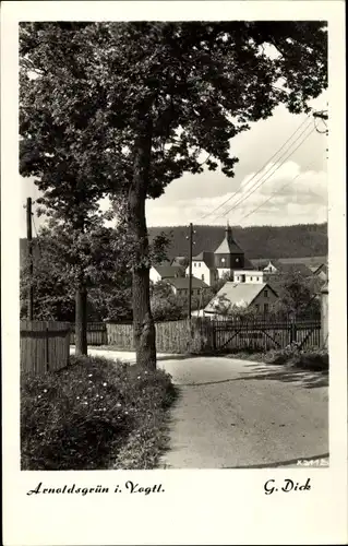 Ak Arnoldsgrün Schöneck im Vogtland, Blick auf den Ort, Fotograf G. Dick