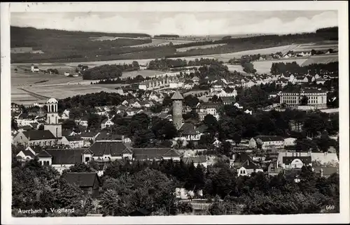 Ak Auerbach im Vogtland, Gesamtansicht