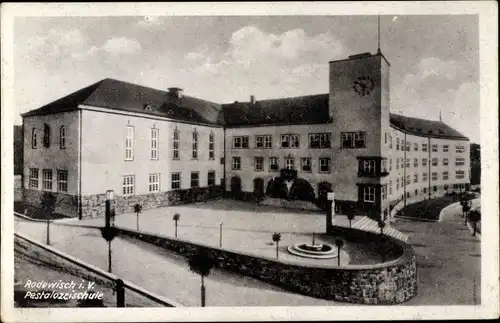 Ak Rodewisch im Vogtland Sachsen, Pestalozzischule