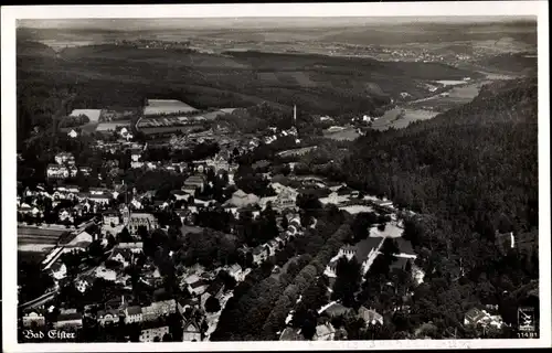 Ak Bad Elster im Vogtland, Fliegeraufnahme vom Ort