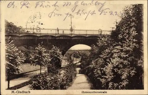 Ak Mönchengladbach in Nordrhein Westfalen, Hohenzollernstraße