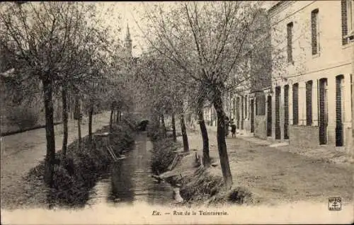 Ak Eu Seine Maritime, Rue de la Teinturerie