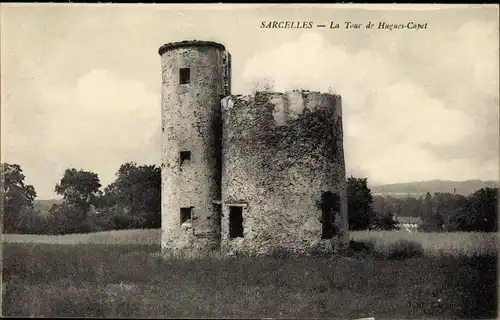 Ak Sarcelles Val d’Oise, La Tour de Hugues Capet