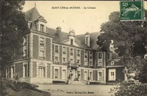 Ak Saint Cyr en Arthies Val d'Oise, Le Chateau