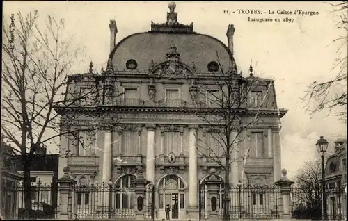 Ak Troyes Aube, La Caisse d'Epargne
