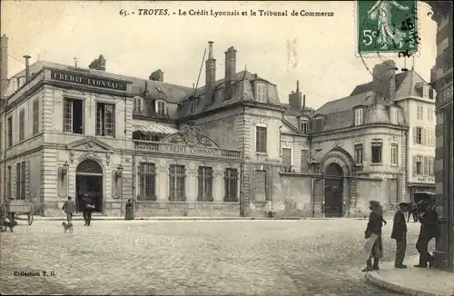 Ak Troyes Aube, Le Credit Lyonnais et le Tribunal de Commerce